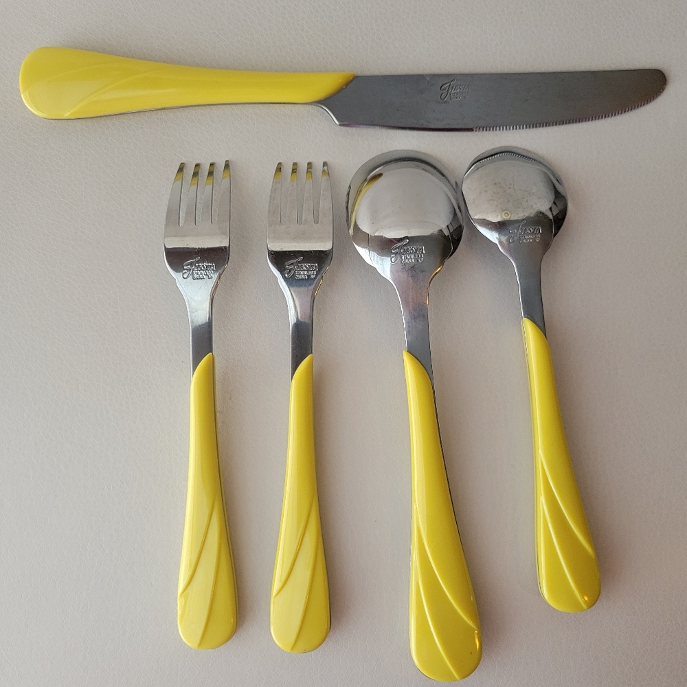 Fiesta Sunflower Swirl Flatware ~ Retired Item ~ Fiestaware ~ Post-86 ~ - Picture 8 of 16